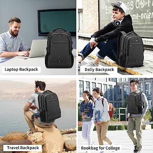 17 Inch Laptop Backpack for Travel Water Resistant College Backpack for Men