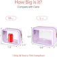 PACKISM TSA Approved Toiletry Bag - Upgrade Color-Edged Clear Makeup Bags, Clear Toiletry Bags For Traveling Fits Various Storage Needs