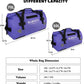 Waterproof Motorcycle Duffel Bag Roll Top Dry Duffel Bag with Quick-fixed Straps for Rafting, Boating, Kayaking, Travel, 50L(Blue) - Roamly
