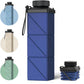 Collapsible Water Bottles, 2nd Generation Leakproof BPA-Free Travel Water Bottle 24.3oz(720ml),Lightweight Reusable Water bottle, Portable for Travel Cycling Gym Camping Sports,DarkBlue