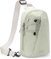 Inateck Sling Bag X-Row with RFID Blocking, Spacious Crossbody Shoulder Chest Everyday Carry Bag with Quick-adjust Strap, Water-resistant Sling Backpack for Men, Women, Travel, Cycling, Hiking, Green