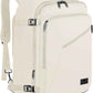 MATEIN Large Travel Backpack Women, Lightweight Carry on Backpack & Hidden Shoulder Straps, Waterproof Anti-Theft Daypack for Flight, Expandable Hiking Weekend Daypack, Travelling Gifts, Beige