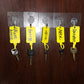 100pcs Reusable Blank Plastic Tags Ties Key Tags 1.45"*2.48" Serrated Tension Sealing Strap with Large Label Plastic Tie Mark Label Waterproof Hang Sign Write on Tag (Yellow, 100pcs)