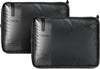 TPU Vacuum Bag for Travel, 70D Nylon Reusable Compression Bag with IP67 Waterproof Zipper, Compression Packing Cubes for Clothing, Space Saver Bags for Luggage and Backpack (Full Open, Grey,2Pcs)