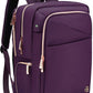 Swissdigital Design Business Laptop Backpack For Women, College Computer Backpack with USB Charging Port, Fits 15.6 Inch Laptop Travel Work Backpack, Purple | KATY ROSE