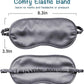 LULUSILK Mulberry Silk Sleep Eye Mask Blindfold with Elastic Strap Headband, Soft Eye Cover Eyeshade for Night Sleeping, Travel, Nap (Charcoal Gray)