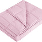 L'AGRATY Weighted Blanket - 60"x80" 25lbs Cooling Breathable Heavy Blanket Microfiber Material with Glass Beads for Adult All-Season Summer Fall Winter Soft Thick Comfort