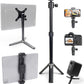 Kado Metal Portable Monitor Stand Tripod, 100x100mm 75x75mm Wall/Arm Mount Adapater Bracket Plate, 360° Ball Head and 1/4" Screw Compact for Phone, Tablet, Projector, Camera and Webcam
