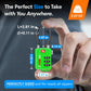 TSA Approved Cable Luggage Locks, Re-settable Combination with Alloy Body (Green 4 Locks)