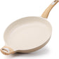 SENSARTE Ceramic Nonstick Frying Pan Skillet with Hot-resistant Handle 12.5Inch Large Non-toxic Healthy Kitchen Cooking Chef's Pan, Free of Intentionally Added PFOA/PFAS/PTFE, Induction Compatible