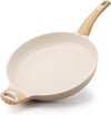 SENSARTE Ceramic Nonstick Frying Pan Skillet with Hot-resistant Handle 12.5Inch Large Non-toxic Healthy Kitchen Cooking Chef's Pan, Free of Intentionally Added PFOA/PFAS/PTFE, Induction Compatible