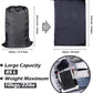 Washable Travel Laundry Bag with Drawstring (3 Pack), Large Dirty Clothes Bag Fit a Laundry Basket or Clothes Hamper, Enough to Hold 4 Loads of Laundry,26x39 inches Black 3