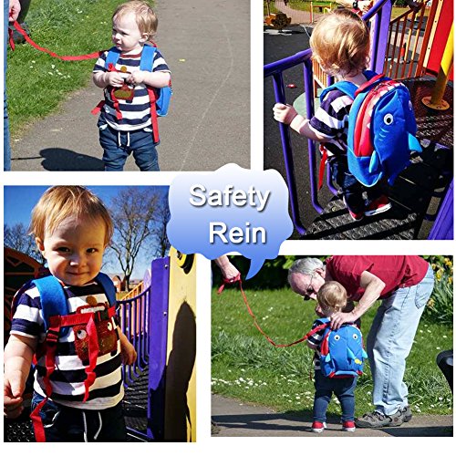 Kids Insulated Toddler Backpack with Leash Safety Harness Lunch Bag