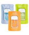 Touchland Power Mist Hydrating Hand Sanitizer Spray, FRESH Trio Set (Mint, Citrus, Lemon Lime), 1 FL. OZ. Travel Size (Set of 3)