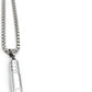 Emergency Survival Whistle Pendant Necklace for Men Women, Titanium Steel Loud Coach Whistle Necklace with Chain, Portable Keychain Whistle for Life Saving, Hiking, Camping and Pet Training
