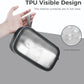 pack all Clear Electronic Organizer, TPU Cable Organizer Bag, Compact Cord Travel Organizer for Cables, Chargers, Phones, USB Cords, SD Cards (Black)