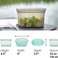 Zip Top Reusable Food Storage Bags | Medium Dish [Lavender] | Silicone Meal Prep Container | Microwave, Dishwasher and Freezer Safe | Made in the USA