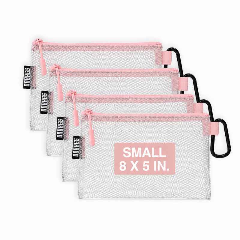 Air Production Small Clear Zipper Pouch (4 Count)
