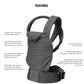 Bumpsuit Baby Carrier for Men Women Newborn to Toddler (7-45 lbs), Ergonomic Face-in & Face-Out Quilted Shell Baby Wearing Carrier with Pockets and Padded Cross Over Back Straps