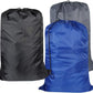 Washable Travel Laundry Bag with Drawstring, Large Dirty Clothes Bag Fit a Laundry Basket or Clothes Hamper, Enough to Hold 4 Loads of Laundry,26x39 inches (RoyalBlue Black Grey)