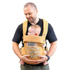 Baby Carrier, Lumbar Support Infant Carrier (0-36M, 8-33 lbs) with Foldable Headrest Carabiners for Big and Tall Parents, Men, Women (Yellow)