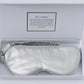 ZIMASILK Adjustable 100% 22 Momme Mulberry Silk Sleep Mask for Sleeping, Filled with Premium Mulberry Silk, Softest & Breathable Eye Sleeping Mask (Light Grey)
