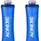 TRIWONDER TPU Soft Folding Water Bottles BPA-Free Collapsible Flask for Hydration Pack - Ideal for Running Hiking Cycling Climbing (250ml/8.45oz - Pack of 2)