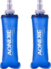 TRIWONDER TPU Soft Folding Water Bottles BPA-Free Collapsible Flask for Hydration Pack - Ideal for Running Hiking Cycling Climbing (250ml/8.45oz - Pack of 2)
