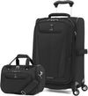 Travelpro Maxlite 5 Softside 2pc Set Expandable Carry On Luggage with 4 Spinner Wheels/Soft Underseat Tote, Lightweight Suitcase, Men and Women, Black
