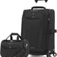 Travelpro Maxlite 5 Softside 2pc Set Expandable Carry On Luggage with 4 Spinner Wheels/Soft Underseat Tote, Lightweight Suitcase, Men and Women, Black