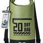 Lamicall Dry Bag Waterproof Backpack - [Zippered Pocket] 5L/10L/20L/30L/40L Roll Top Waterproof Bag with Water Proof Phone Pouch, Floatable Drybag for Swimming, Boating, Kayaking, Camping, Beach
