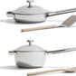 Our Place Titanium Pro Mini Cookware Duo – Always Pan & Perfect Pot with Nonstick No-Coating Technology | Tri-Ply Titanium & Stainless Steel | Safe for Oven, Induction & Cooktops up to 1000°F | Chrome
