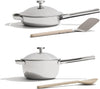 Our Place Titanium Pro Mini Cookware Duo – Always Pan & Perfect Pot with Nonstick No-Coating Technology | Tri-Ply Titanium & Stainless Steel | Safe for Oven, Induction & Cooktops up to 1000°F | Chrome