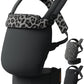 Reversible Baby Carrier – Black Solid & Leopard Print; Lightweight & Breathable Lyocell Fabric; Ergonomic Lumbar Support and Quick Hands-Free Wear for Newborn to Toddler (7–44 lbs)