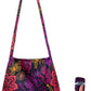 Nanobag Ultra-Lightweight Foldable Sling for Women & Men, Reusable Grocery & Travel Bag, Packable Collapsible Compact Market Crossbody (Sling Neon Flowers)