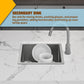 Small Kitchen Sink,18x18 In Bar Sink Stainless Steel Undermount Small Kitchen Sink Ideal Choice For Small Space Nice As Undermount Prep Sink,RV Kitchen Sink With Bottom Grid,Silicon Mat And Drain Set