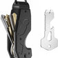 Zeeker Compact Key Organizer Keychain with Built-in Tools – Holds 1-6 Keys, Includes Bottle Opener, Hex Wrench, and Serrated Cutter – Minimalist Key Holder for Men and Women (Black)