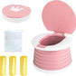 Travel Potty for Toddler, Portable and Foldable Toilet, Apply to Seat Emergency Toilet for Car, Camping, Outdoor, Indoor (pink, small)