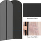 Zilink Clear Dress Bags for Gowns Long 65'' Garment Bags for Hanging Clothes Foldable Long Garment Bags for Dresses for Closet Storag - Clear/Black, 3 Pack