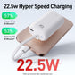 iWALK Mini Portable Charger 10,000mAh, 22.5W USB-C Fast Charging Power Bank with Built-in Cable, Travel Essential Ultra-Small Battery Pack Compatible for iPhone 16/16 Pro/15, Samsung, Google, White