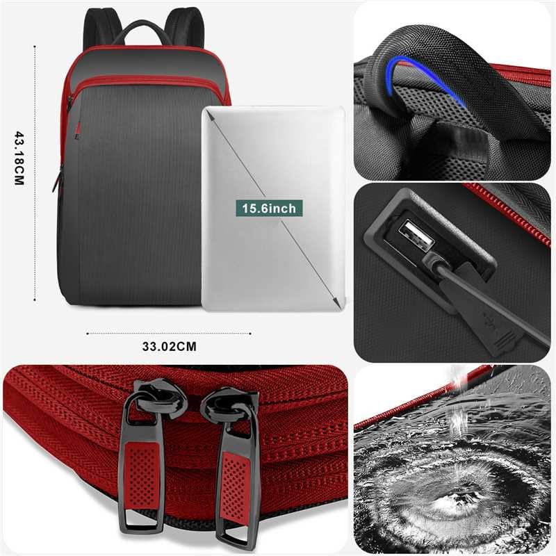 Slim Expandable 15 15.6 16 Inch Laptop Backpack Anti Theft Travel Business Durable Computer Bag