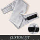 Zenssia Satin Sleep Mask for Women and Men, Lightweight Padded Eye Mask with Adjustable Strap, Comfort Blackout for Travel and Nap - Silver Grey