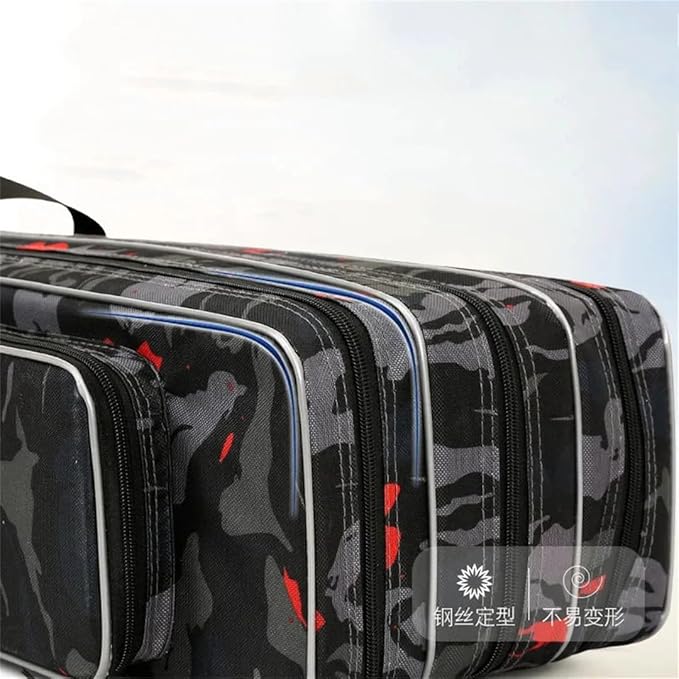 Suwequest Fishing Gear Storage Bag 120 125 130CM Thickened Waterproof Multi-Functional Fishing Bag 2/3 Layer Fishing Rod Bag