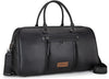 Wrangler Travel Duffel Bag Large Weekender Bag for Women Designer Carry on Overnight Bag for Trips Leather Luggage Bag Black - Roamly