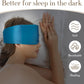 100% Mulberry Silk Sleep Mask Eye Mask for Women Man with Adjustable Band, for Side Sleeper Blackout Sleep Mask for Travel Rest and Office Large Size (Blue)
