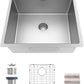 TORVA 22-Inch Undermount Kitchen Sink, Premium 304 Stainless Steel Bar Sink - 10 Inches Deep Basin Single Bowl Sink