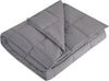 L'AGRATY Weighted Blanket - 60"x80" 22lbs Cooling Breathable Heavy Blanket Microfiber Material with Glass Beads for Adult All-Season Summer Fall Winter Soft Thick Comfort