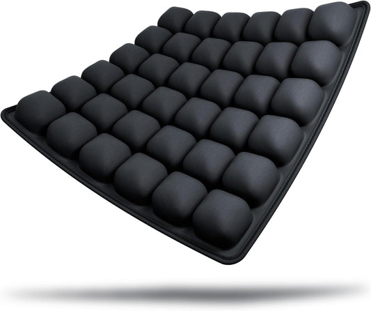 Travel Cushion Airplane Seat, Inflatable Seat Cushion, Travel Seat Cushions for Long Flights with Built-in Air Pump, High-Resilience Airplane Seat Cushion for Back and Tailbone Pain Relief
