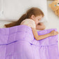 L'AGRATY Weighted Blanket - 40"x60" 10lbs Breathable Weighted Blanket Microfiber Material with Glass Beads