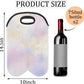 Wine Carrier Tote Personalized Bag for 2 Bottles - Neoprene Wine Bottle Holder with Carry Handle, Wine Protective Bag Insulated Bag Beer Cans Water Bottle Holder for Travel Picnic,Style6